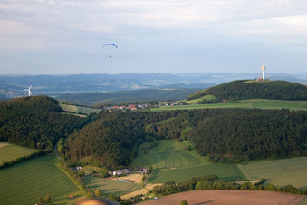 Vue aérienne de Quartier Köterberg in Lügde dans le département Rhénanie du Nord-Westphalie, Allemagne