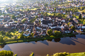 Photographie aérienne de Quartier Lüchtringen in Höxter dans le département Rhénanie du Nord-Westphalie, Allemagne