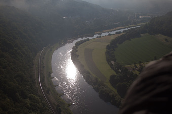 Vue aérienne de Quartier Herstelle in Beverungen dans le département Rhénanie du Nord-Westphalie, Allemagne