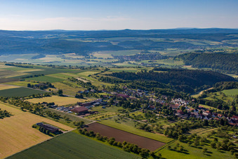 Vue oblique de Quartier Langenthal in Trendelburg dans le département Hesse, Allemagne