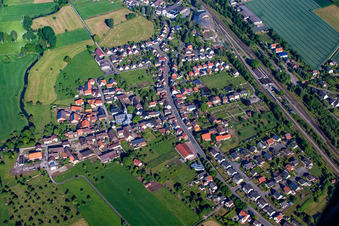 Photographie aérienne de Quartier Ottbergen in Höxter dans le département Rhénanie du Nord-Westphalie, Allemagne