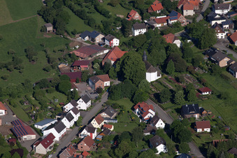 Vue oblique de Quartier Bosseborn in Höxter dans le département Rhénanie du Nord-Westphalie, Allemagne