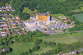 Vue aérienne de Hôpital Weser-Egge - Hôpital St. Ansgar Höxter à Höxter dans le département Rhénanie du Nord-Westphalie, Allemagne
