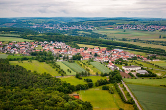 Vue oblique de Quartier Weyer in Gochsheim dans le département Bavière, Allemagne