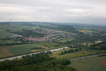 Photographie aérienne de Gädheim dans le département Bavière, Allemagne