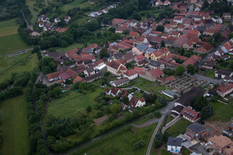 Photographie aérienne de Quartier Untereuerheim in Grettstadt dans le département Bavière, Allemagne