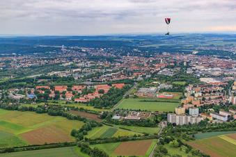Vue aérienne de École Montessori à Schweinfurt dans le département Bavière, Allemagne