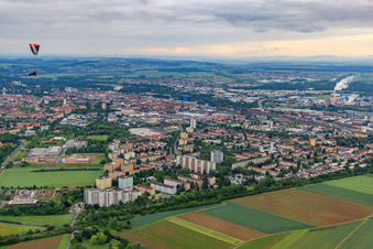 Vue aérienne de École Montessori à Schweinfurt dans le département Bavière, Allemagne