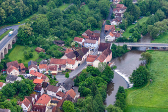 Photographie aérienne de Quartier Trimberg in Elfershausen dans le département Bavière, Allemagne