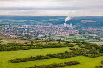 Vue aérienne de Aérodrome de Purzel à Karlstadt am Main dans le département Bavière, Allemagne