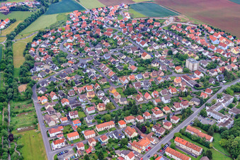 Vue aérienne de Ahornstr à Werneck dans le département Bavière, Allemagne