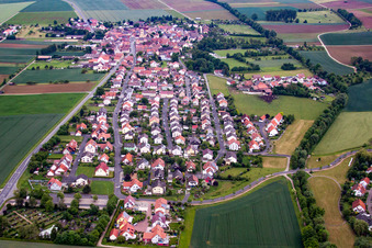 Photographie aérienne de Quartier Ettleben in Werneck dans le département Bavière, Allemagne