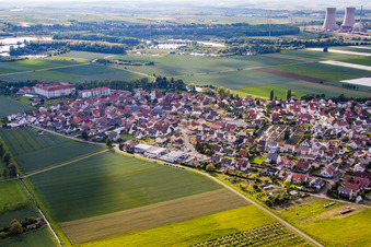 Quartier Heidenfeld in Röthlein dans le département Bavière, Allemagne vue d'en haut