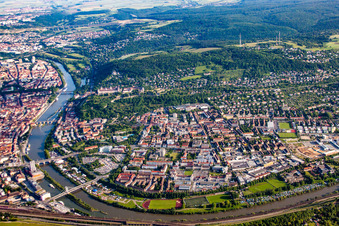 Photographie aérienne de Quartier Zellerau in Würzburg dans le département Bavière, Allemagne