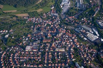 Photographie aérienne de Vue des rues et des maisons dans les quartiers résidentiels à Hardheim dans le département Bade-Wurtemberg, Allemagne