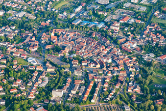 Vue aérienne de Zone de peuplement à Buchen dans le département Bade-Wurtemberg, Allemagne