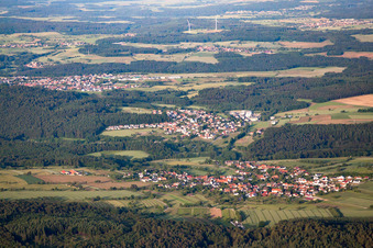 Vue aérienne de Quartier Krumbach in Limbach dans le département Bade-Wurtemberg, Allemagne