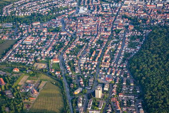 Vue aérienne de Du nord à Wiesloch dans le département Bade-Wurtemberg, Allemagne