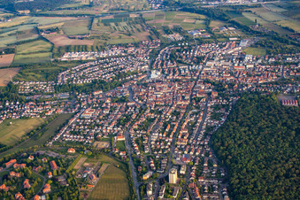 Vue aérienne de Du nord à Wiesloch dans le département Bade-Wurtemberg, Allemagne