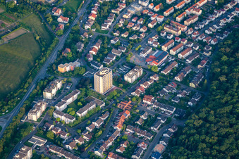 Vue aérienne de Slevogtstr à Wiesloch dans le département Bade-Wurtemberg, Allemagne