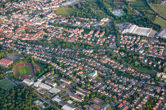 Vue aérienne de Dans le Bohn à Wiesloch dans le département Bade-Wurtemberg, Allemagne