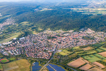 Vue aérienne de Du sud-ouest à Nußloch dans le département Bade-Wurtemberg, Allemagne