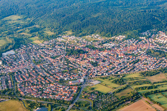 Vue oblique de Du sud-ouest à Nußloch dans le département Bade-Wurtemberg, Allemagne