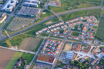 Vue aérienne de Au Jardin de la Vigne à Walldorf dans le département Bade-Wurtemberg, Allemagne