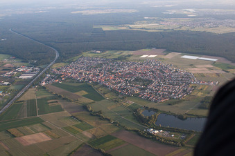 Quartier Sankt Leon in St. Leon-Rot dans le département Bade-Wurtemberg, Allemagne vue d'en haut