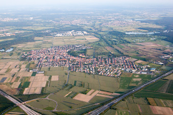 Quartier Rot in St. Leon-Rot dans le département Bade-Wurtemberg, Allemagne d'en haut