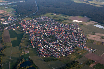 Quartier Sankt Leon in St. Leon-Rot dans le département Bade-Wurtemberg, Allemagne depuis l'avion