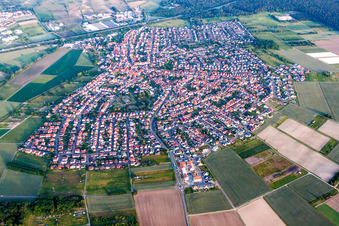 Vue oblique de Quartier Sankt Leon in St. Leon-Rot dans le département Bade-Wurtemberg, Allemagne