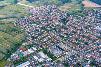 Quartier Kirrlach in Waghäusel dans le département Bade-Wurtemberg, Allemagne hors des airs