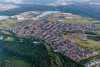 Photographie aérienne de Quartier Wiesental in Waghäusel dans le département Bade-Wurtemberg, Allemagne