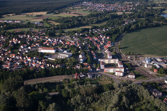 Lauterbourg dans le département Bas Rhin, France vue du ciel