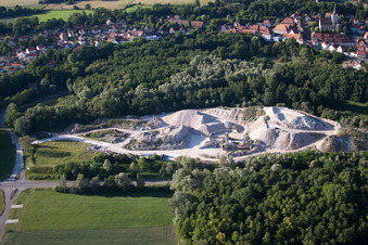 Enregistrement par drone de Lauterbourg dans le département Bas Rhin, France