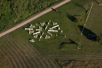Photographie aérienne de Haras de la Neée à Neewiller-près-Lauterbourg dans le département Bas Rhin, France