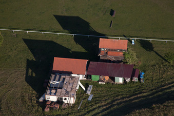 Vue oblique de Haras de la Neée à Neewiller-près-Lauterbourg dans le département Bas Rhin, France
