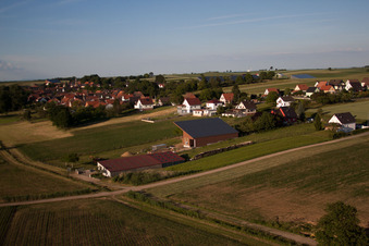 Siegen dans le département Bas Rhin, France d'en haut