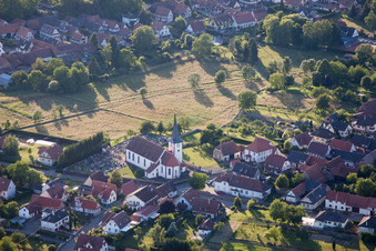 Photographie aérienne de Seebach dans le département Bas Rhin, France