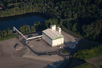 Image drone de Lauterbourg dans le département Bas Rhin, France