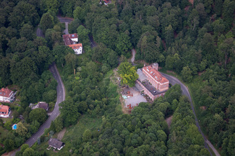 Vue oblique de Wilhelmshöhe à Ettlingen dans le département Bade-Wurtemberg, Allemagne