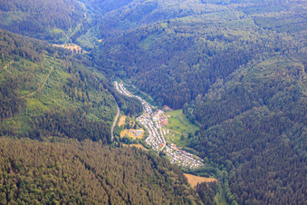 Vue aérienne de Complexe familial Kleinenzhof à Bad Wildbad dans le département Bade-Wurtemberg, Allemagne