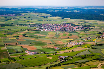 Vue aérienne de Quartier Oberjesingen in Herrenberg dans le département Bade-Wurtemberg, Allemagne
