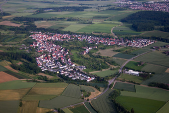Vue aérienne de Quartier Haslach in Herrenberg dans le département Bade-Wurtemberg, Allemagne