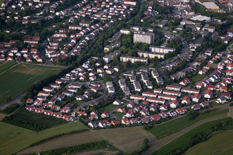 Vue aérienne de Berlinder Straße à Herrenberg dans le département Bade-Wurtemberg, Allemagne
