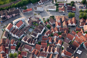 Vue aérienne de Cooper's Lane à Herrenberg dans le département Bade-Wurtemberg, Allemagne