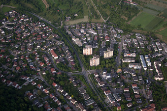 Vue aérienne de Brahmstr à Herrenberg dans le département Bade-Wurtemberg, Allemagne