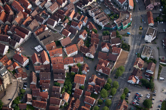 Vue aérienne de Hirschgasse à Herrenberg dans le département Bade-Wurtemberg, Allemagne