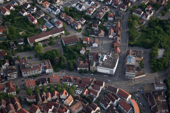 Vue aérienne de Maison de couture Zinser à Herrenberg dans le département Bade-Wurtemberg, Allemagne